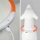 Светодиодный LED ошейник Lesko L-18 USB Orange L светящийся водоотталкивающий для собак и котов - изображение 3