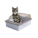 Туалет для кошек с лопаткой Taotaopets 263303 Blue кошачий лоток - изображение 2