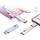 Флеш пам'ять USB HP 32GB USB 3.2 Gen1 Pink вест-хайленд, перехідник Lightning - зображення 3