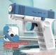 Іграшковий водяний пістолет Glock для дітей і дорослих без електроніки дальність до 10 м Синій - зображення 4