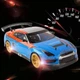Полноприводная дрифт-машинка 4WD на радиоуправлении со сменными шинами и LED-подсветкой гоночный автомобиль синий (729145) - изображение 5