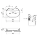 Раковина накладна MIXXUS PREMIUM ELLIPSE-0204 600х380х115mm (отвір під змішувач) (MP6679) - изображение 3