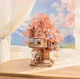 3D дерев'яний конструктор Будиночок на сакурі Rolife Sakura Tree House TGS-04 механічний пазл 535 деталей - изображение 7
