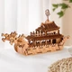 3D дерев'яний конструктор Драконовий човен Robotime Dragon Boat R-8003 122 деталей - изображение 3