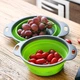 Дуршлаг силиконовый складной Collapsible filter baskets, 20 см - изображение 4