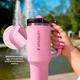 Термочашка Stanley The Quencher ProTour Flip Straw Tumbler 40 oz (1,182 л) Рожева - зображення 3