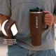 Термочашка Stanley The Quencher ProTour Flip Straw Tumbler 40 oz (1,182 л) Темно-коричневая - изображение 3