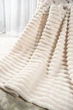 Плед шарпей теплий Home Textiles Ivory 200х230 см покривало суперсофт в спальню у вітальню кремовий - зображення 3
