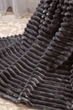 Плед покривало королівський шарпей Anthracite 200х230 пледи покривала євро на ліжко диван темно-сірий - зображення 3