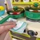 Детская кухня 63 элемента набор с паром, светом и звуком, с посудой и овощами, холодильником, помпа с водой, часы (WD-826B) - изображение 5