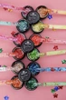 Гель с цветочками из фольги Foil flower gel (Малиновый FG06) Дизайнер 5 мл для декора ногтей - изображение 4