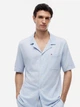 Пижама (рубашка + шорты) мужская хлопковая Tommy Hilfiger 41636786 M Голубая (1161085688) - изображение 3