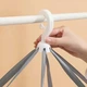 Подвесная сетка для сушки рыбы, грибов, овощей и фруктов 3-ярусная 60×40×104 см, сушилка для продуктов, белая - изображение 3