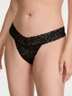 Кружевные трусики тонг Victoria's Secret 1160968566 (Черный L) - изображение 1