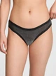 Комплект белья с блеском Victoria's Secret Pink бюстгальтер и трусики тонг 1161432054 (Черный 32B/XS) - изображение 4