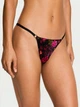 Женские трусики стринги Victoria's Secret с принтом 1159847282 (Черный S) - изображение 1