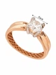 Золота каблучка з фіанітами «AiR GOLD» (16,5р) 700414-2к - зображення 9