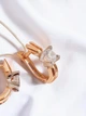 Золоті сережки з фіанітами «AiR GOLD» 700414-2с - изображение 3