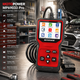 Автосканер MOTOPOWER MP69033 Pro OBD2 с тестером аккумулятора 12 В, TFT 2,8″, Live Data, проверка генератора, красный - изображение 1