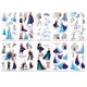 Набор временных татуировок "Холодное сердце" Fresh Tattoo frozen-tattoo-mini-set-1-10, 10 штук, размер 12 × 7 см - изображение 1