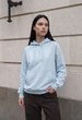 Женский Худи Стаф Голубой Оверсайз Комфортный Staff Amo Blue Oversize S (401485) - изображение 1