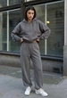 Женский спортивный костюм Стаф серый оверсайз комплект брюки кофта Staff on gray oversize XS (401511) - изображение 4