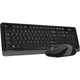 Комплект (клавіатура + миша) A4Tech Fstyler FG1010 Wireless Black/Grey [75005] - зображення 1