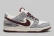 Кросівки Nk SB Dunk шкіра білий з сірим та бордовим 41 - изображение 7