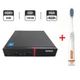 Неттоп Lenovo ThinkCentre M600 Tiny USFF / Intel Celeron N3050 (2 ядра по 1.6 - 2.16 GHz) / 8 GB DDR3 / 128 GB SSD / Intel HD Graphics / Блок питания б/у + Подарок Умная интерактивная зубная щетка Colgate Connect M1 / Bluetooth - изображение 1