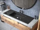 Раковина, умывальник врезной Luxor Forte Low 120 Black - изображение 1