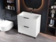 Тумба лакированная, Luxor Sena 80, с умывальником Imperio Low 80 - изображение 1