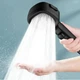 Лійка для душу високого тиску Shower Насадка для душу квадратна Black - зображення 1