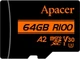 Карта памяти Apacer 64GB microSD class 10 UHS-I U3 (AP64GMCSX10U8-R) - изображение 2