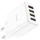 Мережевий зарядний пристрій HOCO C102A Fuerza four-port charger 28.5W White - изображение 3