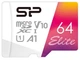 Карта пам'яті Silicon Power 64GB microSDXC class 10 UHS-I U1 A1 Elite Color (SP064GBSTXBV1V20SP) - зображення 1