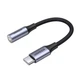 Адаптер UGREEN AV161 USB Type-C Male to 3.5mm Female Cable Aluminum Shell with Braided 10cm Space Gray (80154) - зображення 2