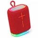 Портативная Bluetooth колонка LOSSO G1 с RGB-подсветкой, TWS, USB, TF, AUX, Bluetooth 5.4, аккумулятор 1800 мАч, красная - изображение 1