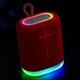 Портативная Bluetooth колонка LOSSO G1 с RGB-подсветкой, TWS, USB, TF, AUX, Bluetooth 5.4, аккумулятор 1800 мАч, красная - изображение 10