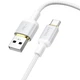 Кабель зарядки Hoco X128 USB to Type-C 3A 1 м з підтримкою швидкої зарядки та передачі даних Білий - зображення 3