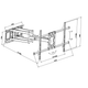 Кронштейн настінний Walfix R-614B для ТВ 37"-85" до 60 кг VESA 800x400 Black - зображення 3