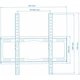 Настенный крепеж Walfix TV-30B для телевизора 26–55" до 45 кг VESA 400×400 черный - изображение 3