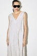 Жіноча міді-сукня COS Sculpted Pleated Linen Midi Dress Light grey 34 (1327614002) - зображення 3