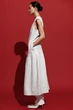 Жіноча міді-сукня COS Sculpted Pleated Linen Midi Dress Light grey 34 (1327614002) - зображення 8