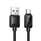 Кабель Hoco U146 USB A to USB C 3A 1.2 m з LCD Black (6942007671385) - зображення 1