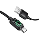 Кабель Hoco U146 USB A to USB C 3A 1.2 m з LCD Black (6942007671385) - зображення 3
