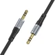 Кабель AUX Jack 3.5 мм до Jack 3.5 мм Hoco 1 м UPA26 Black (6942007608800) - зображення 2