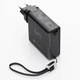 Многофункциональное зарядное устройство Forcell F-Energy 6в1 USB A + USB C PD 45W + power bank 15000 mAh + беспроводная зарядка 15W Black (59033963753 - изображение 10
