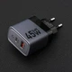 Сетевое зарядное устройство Forcell F-Energy GaN USB C + USB A QC4.0 PD 4A 45W Grey (5904596231440) - изображение 6