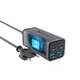 Зарядное устройство Forcell F-Energy GaN III 2 x USB C + 2 x USB A QC4.0 PD 5A 100W Grey (5903396299094) - изображение 3
