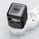 Зарядное устройство Forcell F-Energy GaN USB C + USB A + кабель USB C PD QC4.0 3A 70W Grey (5903396390838) - изображение 7